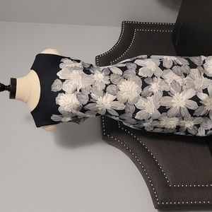 Tommy Hilfiger Navy Floral Sheath Dress